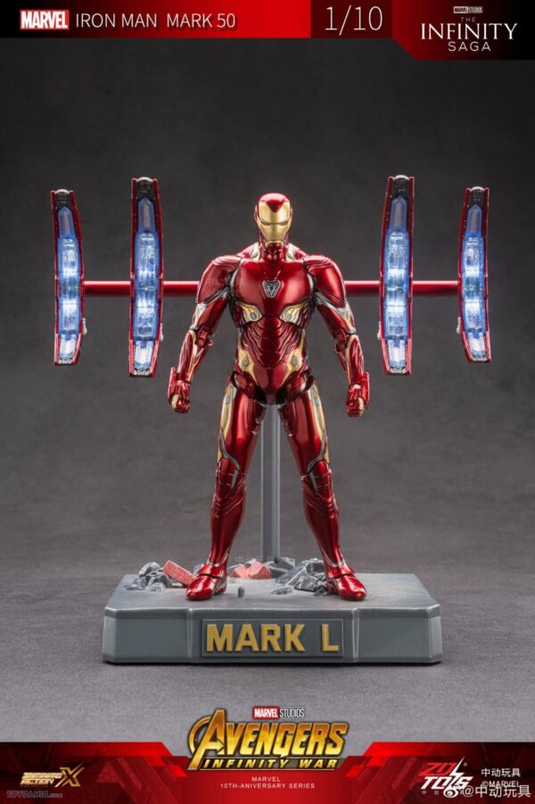 ZD Toys Iron Man Mark 50 2.0 (With LED Nano Blasters)