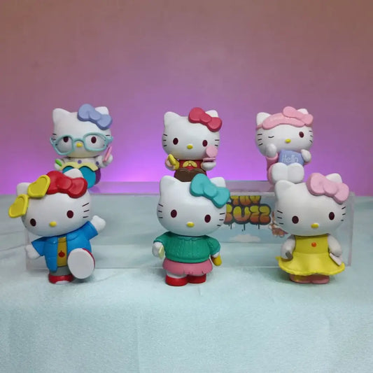 Hello kitty figures set of 6pcs