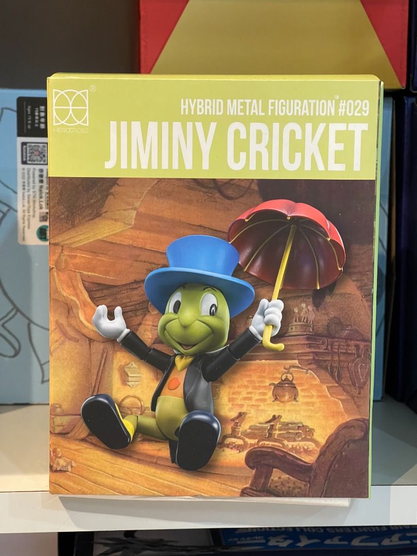 Herocross Disney Hybrid Metal Figuration #029 Jiminy Cricket action figure.