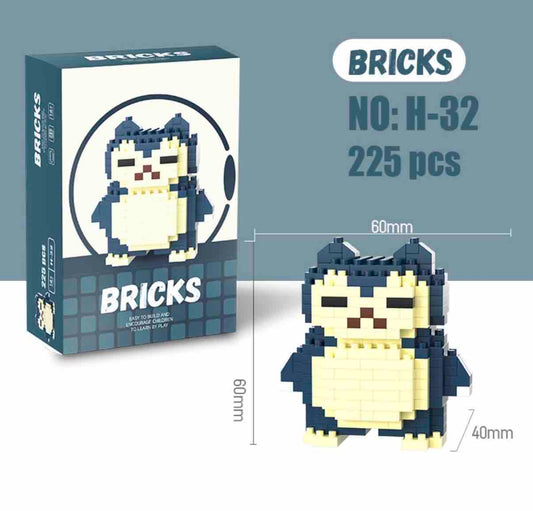 Bricks snorlax lego | 225pcs | pokemon