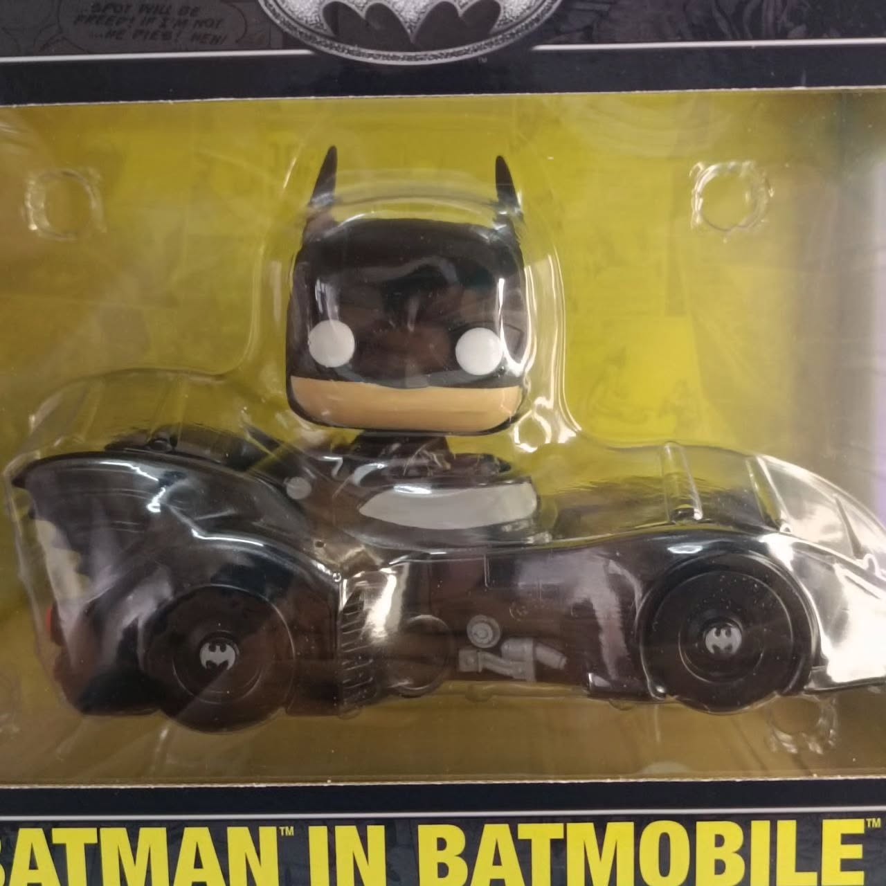 Batman in batmobile