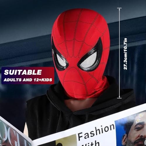 Spiderman Mask | with Moving Eyes, Jaw Motion Activated Blinking Eyelid Spider-Man