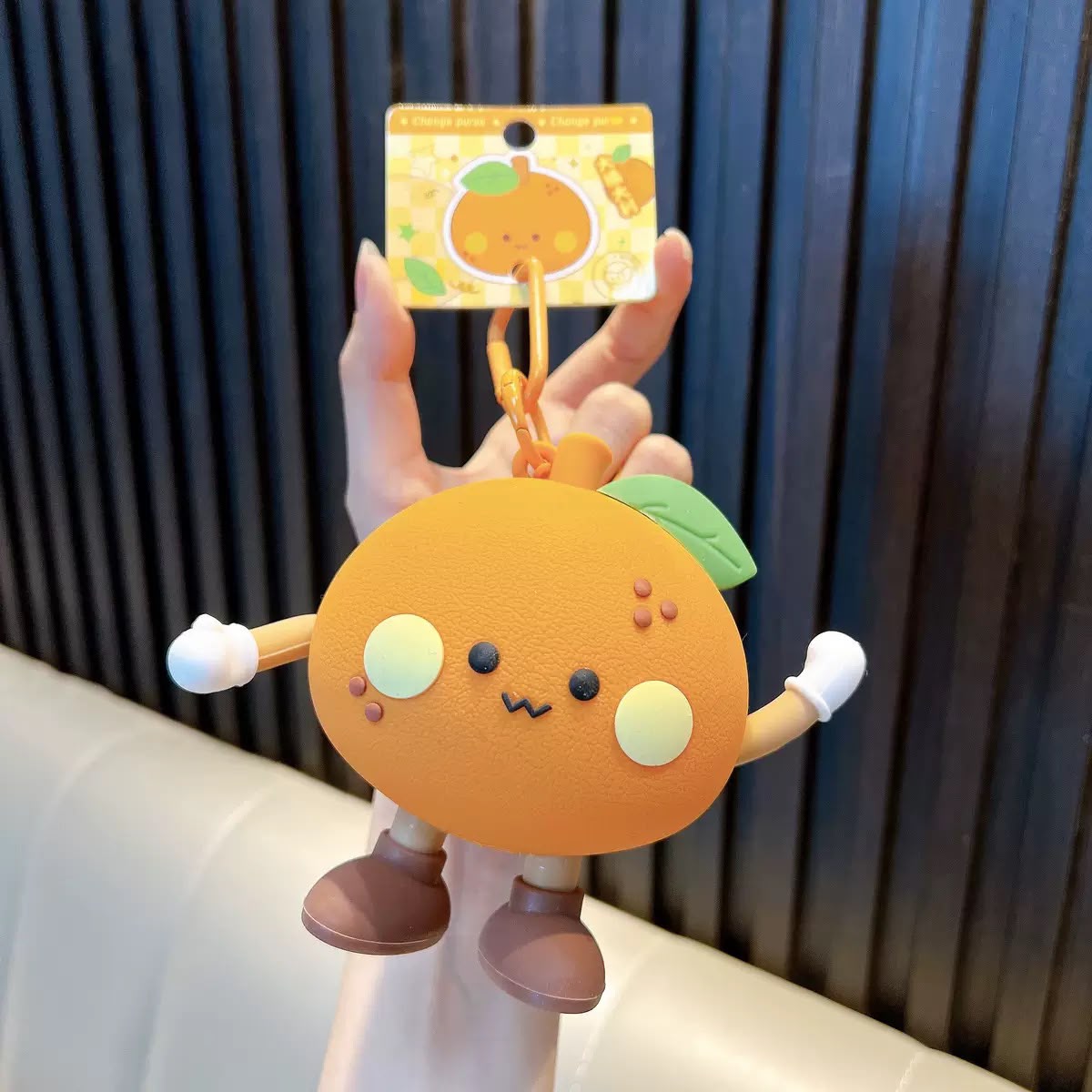 Fruits silicone coin pouch and a bag charm