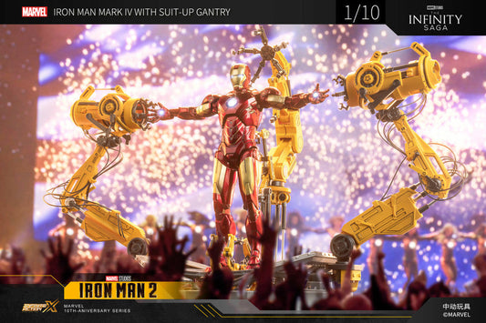 ZD Toys Iron Man Mark 4 (Non LED) With Suit-Up Gantry