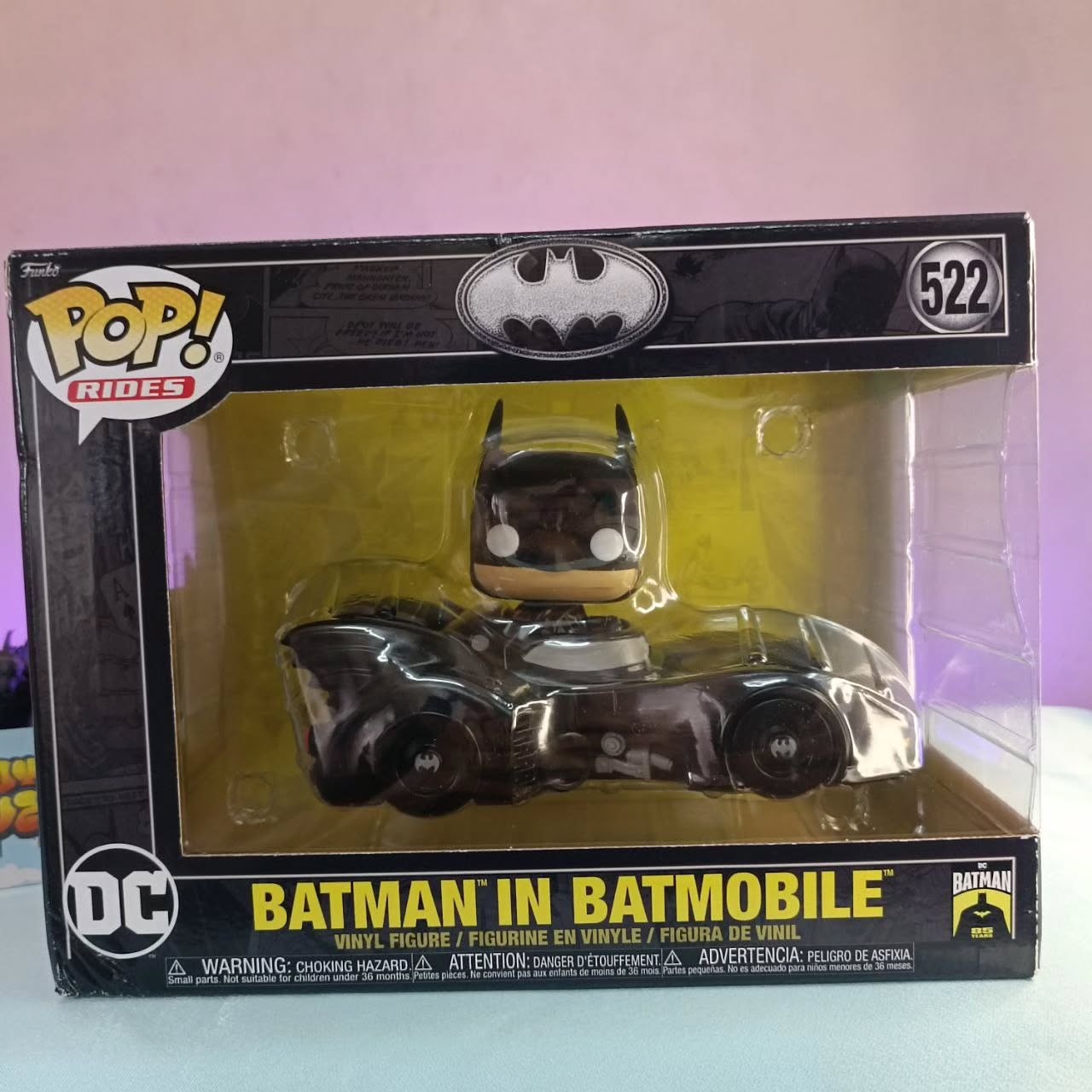 Batman in batmobile