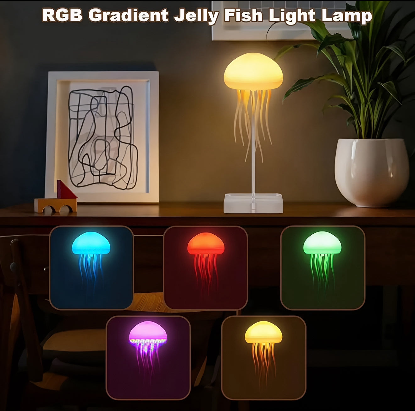 Jelly fish lamp