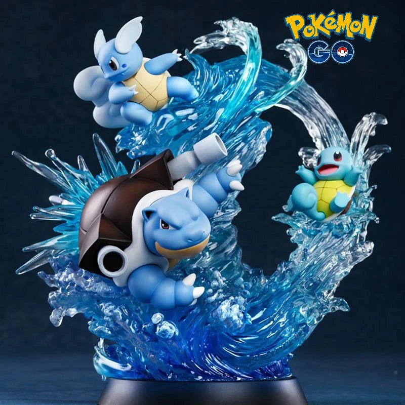 Pokemon Blastoise Evolution | 25cm | With lights