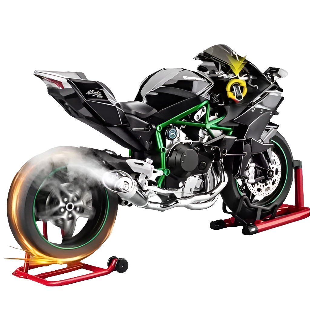 Kawasaki Ninja H2R die-cast bike 1:6 scale