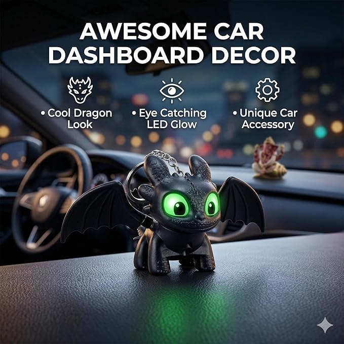 Toothless Night Fury lightning keychain