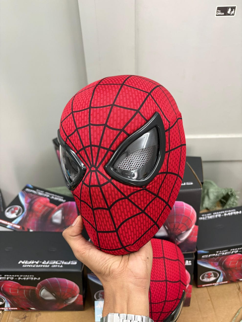 Amazing Spiderman Mask | with Moving Eyes, Jaw Motion | With lights