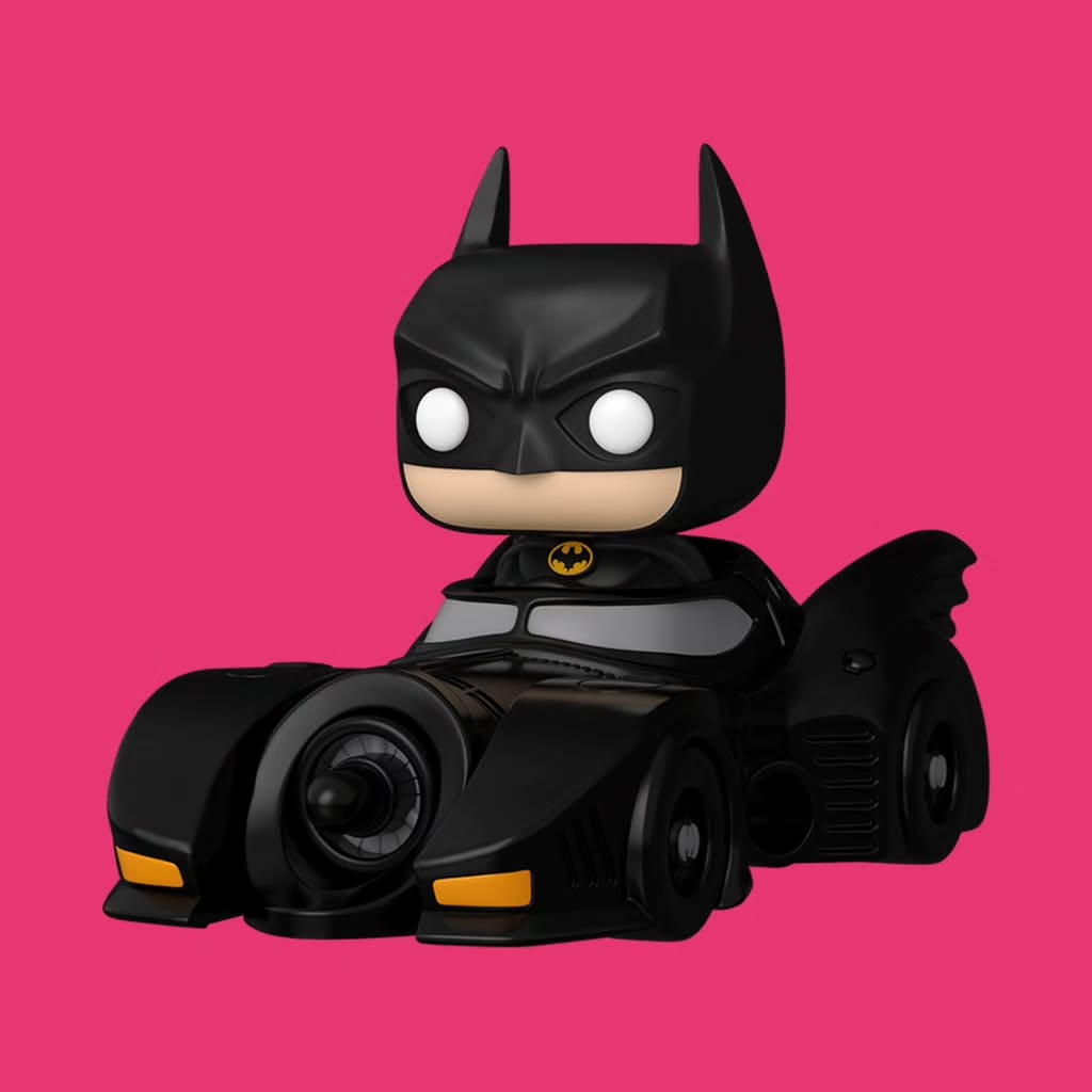 Batman in batmobile
