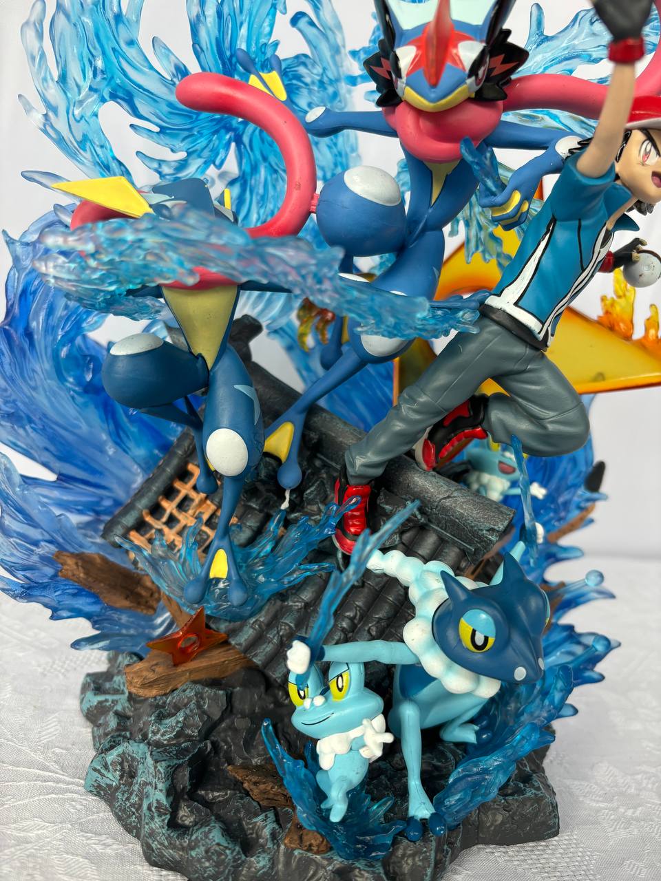 Ash with greninja evolution figure| Pokemon Figure| 30cm