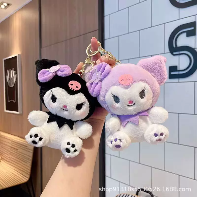 Hello kitty plushie keychain