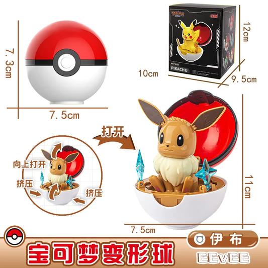 Evee Pokeball | Pokemon Figure