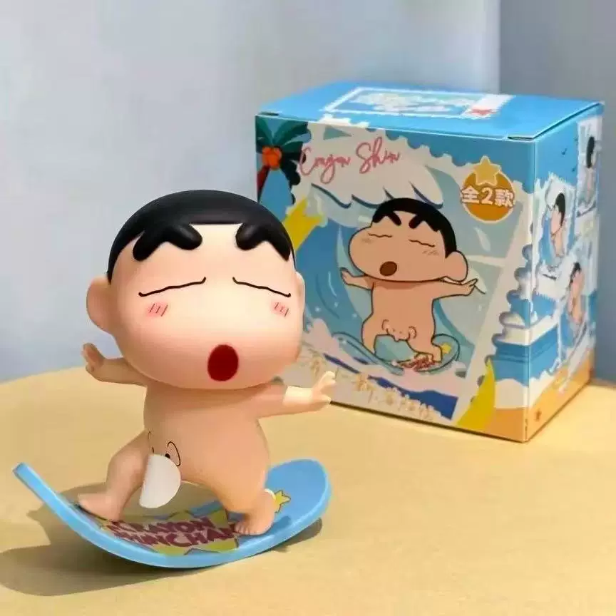 Shinchan on surfing board