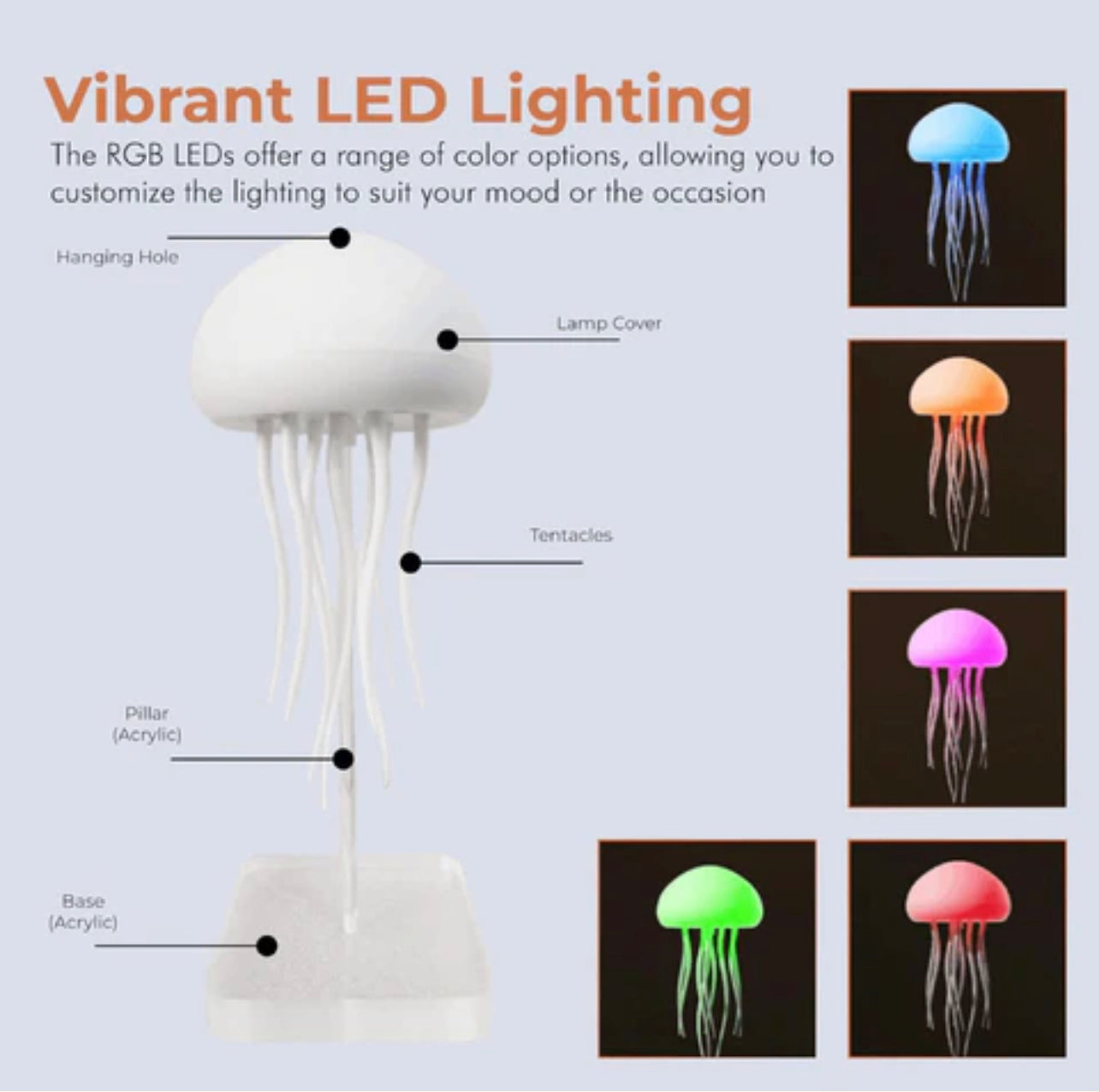 Jelly fish lamp