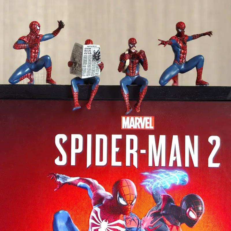 Mini Spiderman set of 4pcs | Premium finishing | Car dashboard | Size - 8cm