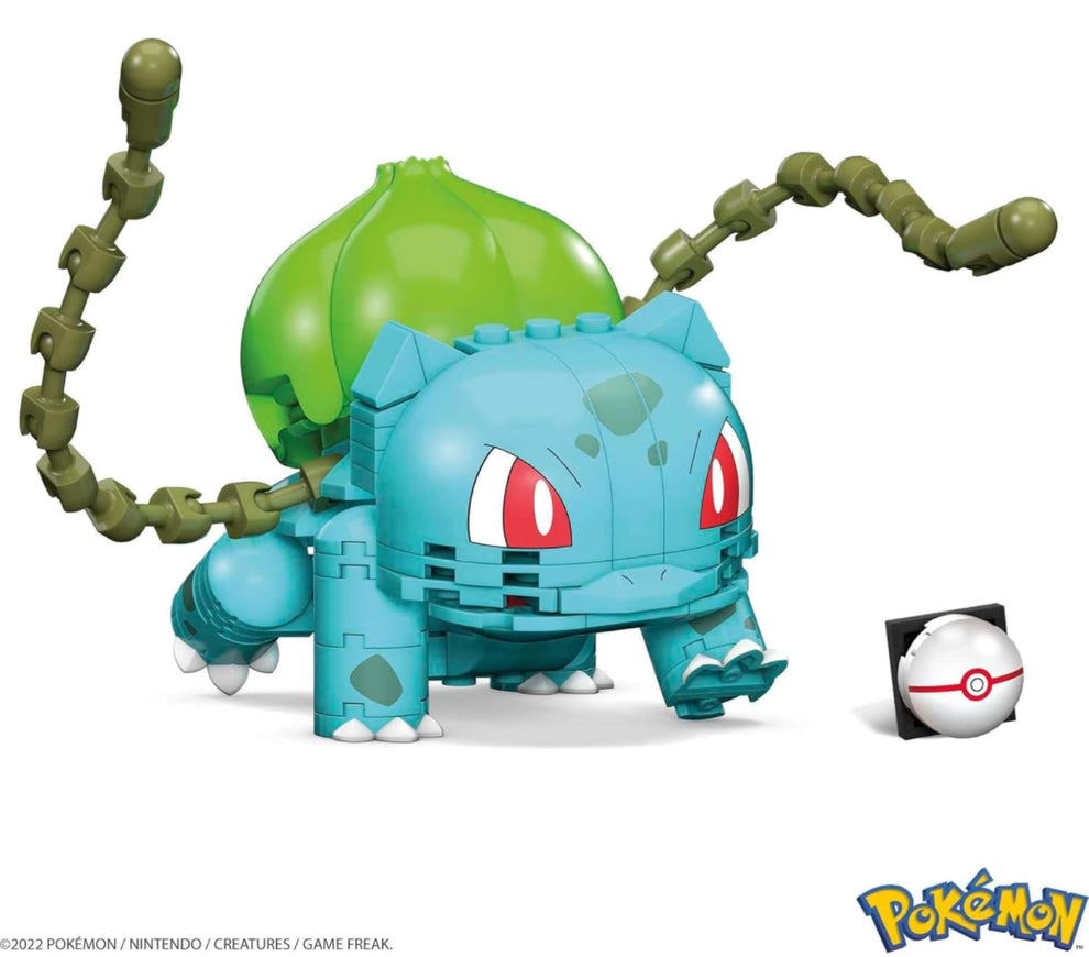 Mega Construx Pokémon Bulbasaur construction set.