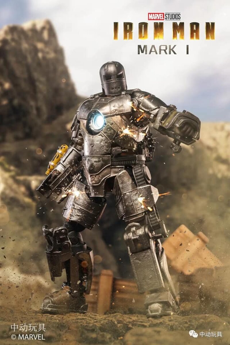 ZD Toys Iron Man Mark 1 (I) Action Figure ( No Light Up Function )