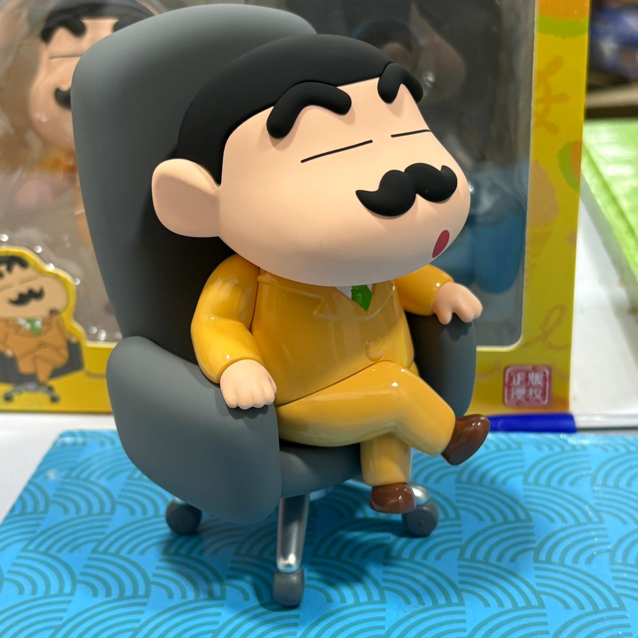 Crayon Shinchan Hiroshi Nohara Office Chair Figure | Shinchan