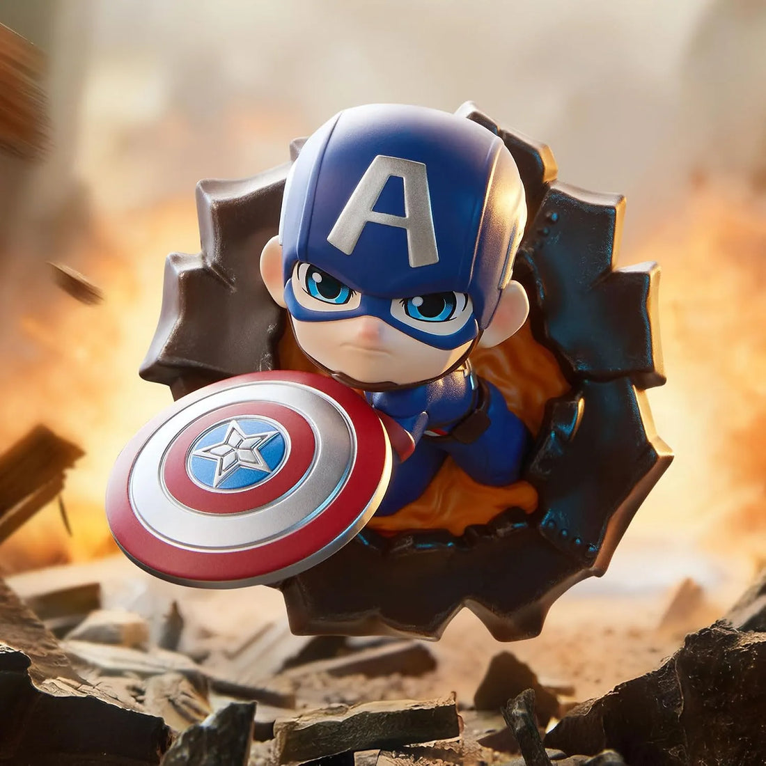 Marvel 3D fridge magnets | With display stand | Set of 6pcs | Avenger