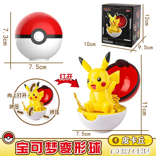 Pikachu Openable pokeballs | Pokemon Figure
