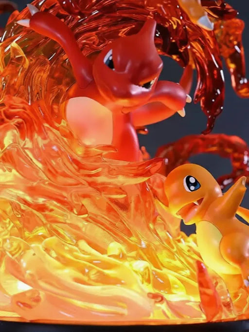 Pokemon Charizard evolution statue | 28cm | With lights