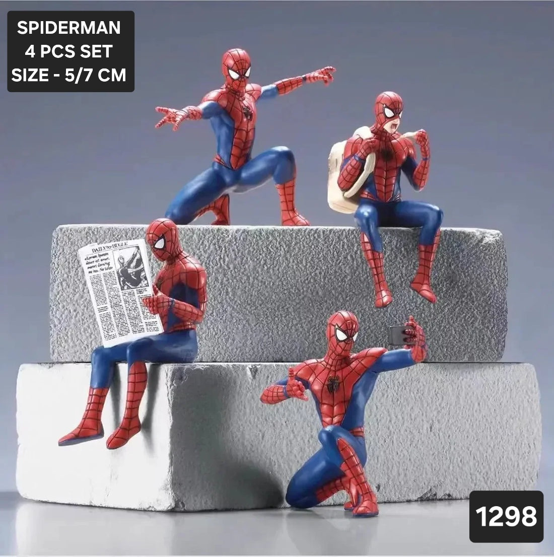 Mini Spiderman set of 4pcs