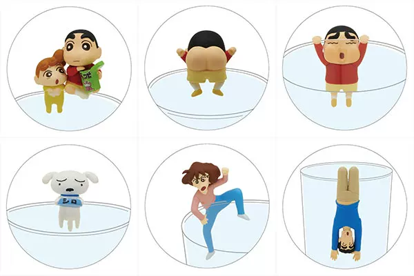 Shinchan glass decoration set | Set of 7pcs | Shinchan new set