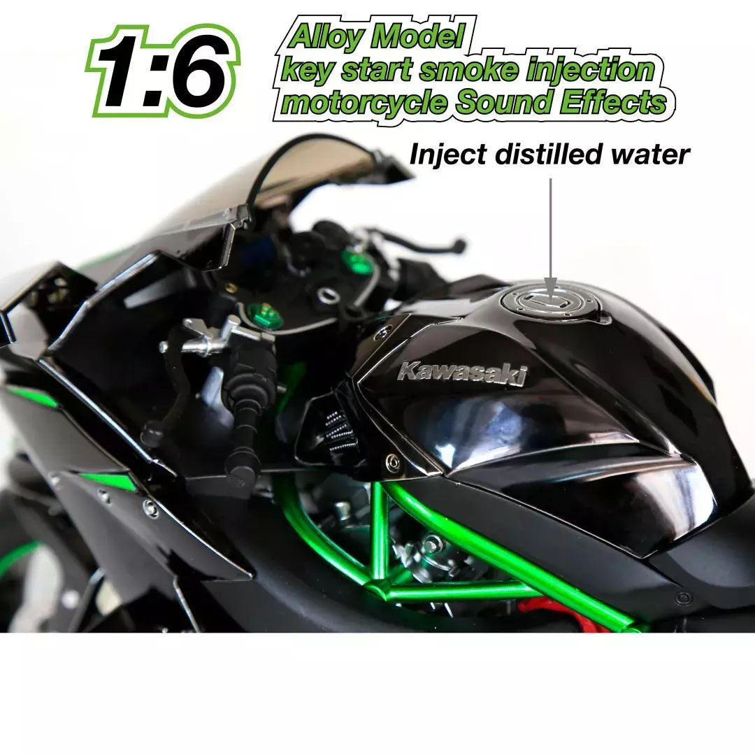 Kawasaki Ninja H2R die-cast bike 1:6 scale