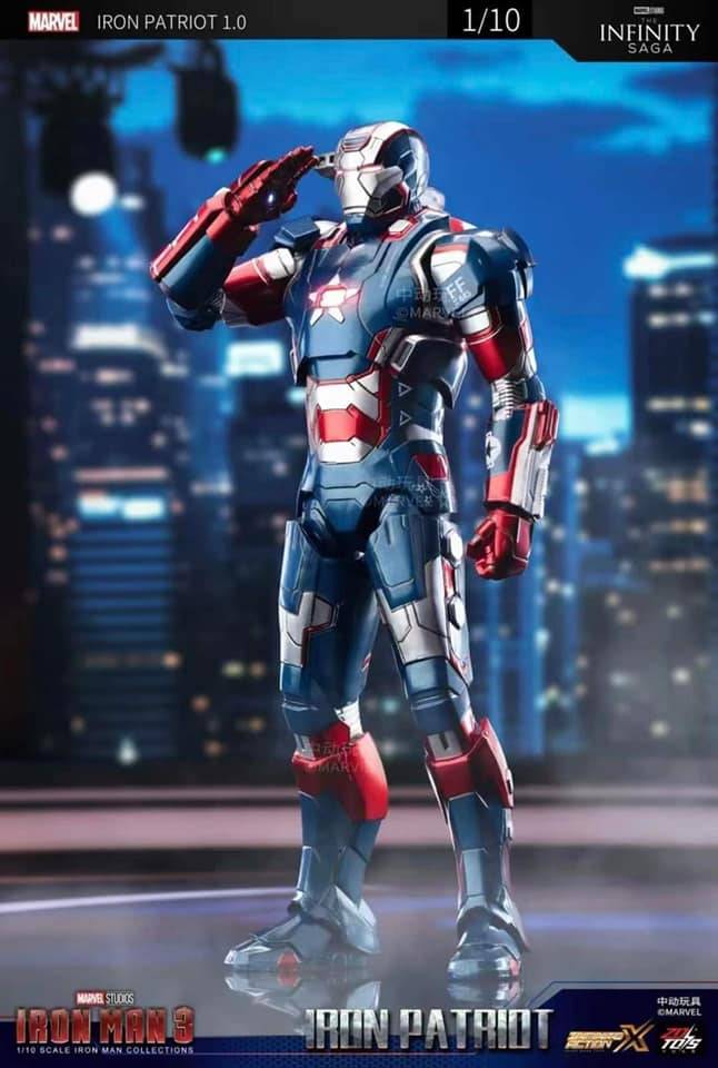 ZD Toys Iron Man - Iron Patriot Action Figure ( No Light Up Function )