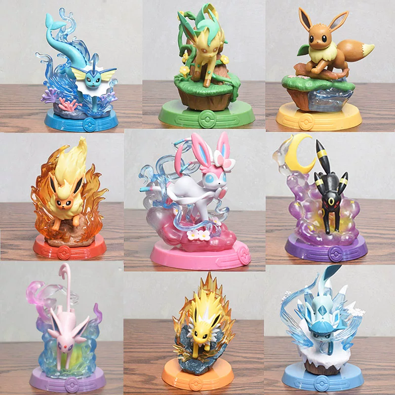Eevee set of 9 figures | Eevee all evolution| Pokemon Figures