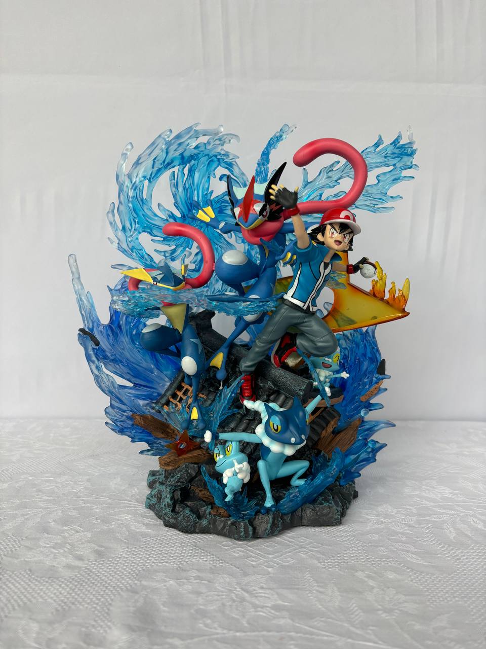 Ash with greninja evolution figure| Pokemon Figure| 30cm