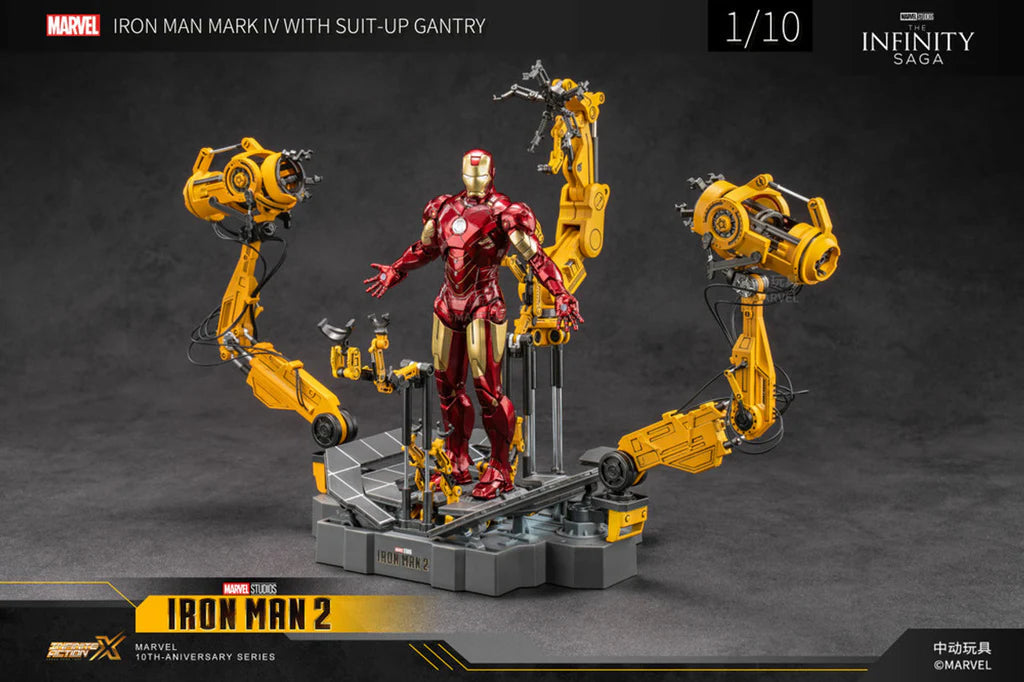 ZD Toys Iron Man Mark 4 (Non LED) With Suit-Up Gantry