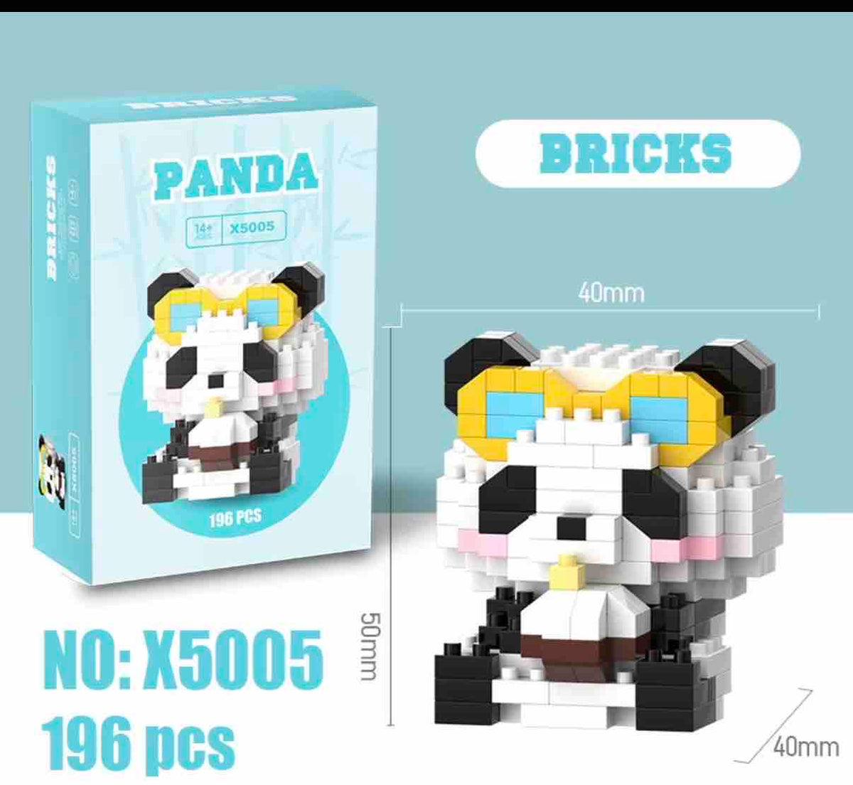 Panda bricks lego