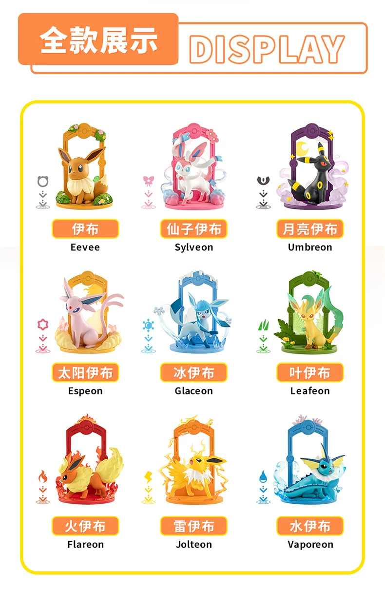 Evee set of 9pcs | Evee all evolution | Pokemon Figure