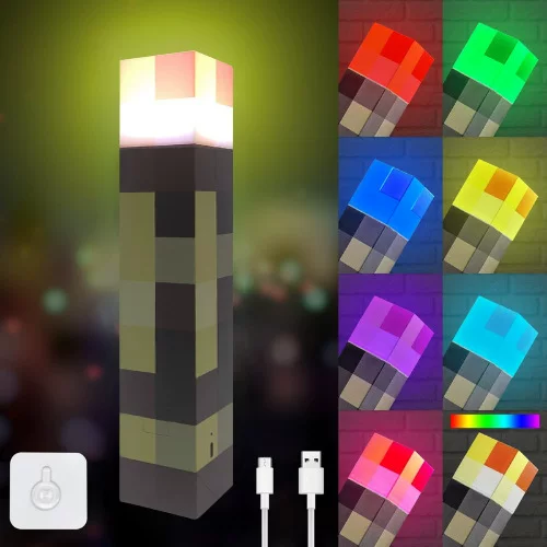 Minecraft Torch Night Lamp