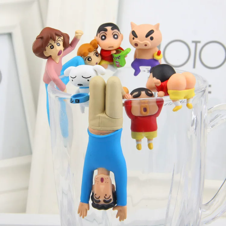 Shinchan glass decoration set | Set of 7pcs | Shinchan new set