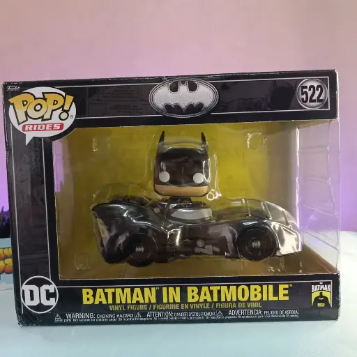 BATMAN IN BATMOBILE FUNKO POP