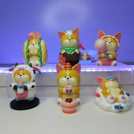 FOODIE CORGI FIGURE SET 